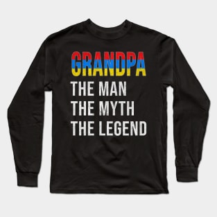 Grand Father Armenian Grandpa The Man The Myth The Legend - Gift for Armenian Dad With Roots From  Armenia Long Sleeve T-Shirt